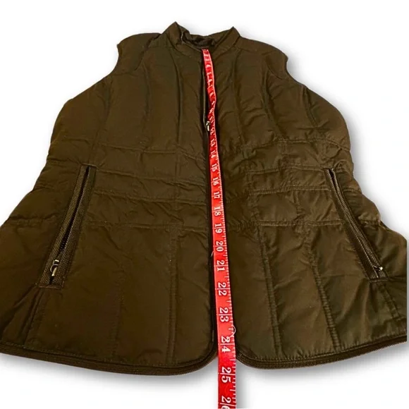 Eddie Bauer Brown Quilted Vest - Picture 12 of 14